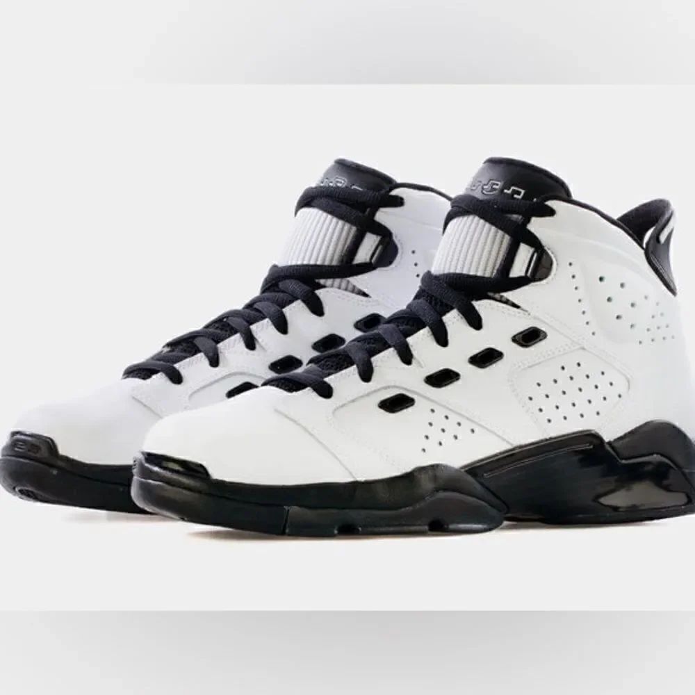 Nike Air Jordan 6 Motorsports White Black Sneakers Size 12